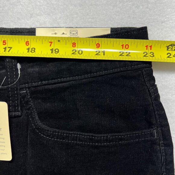 St. Johns Bay Women's Black Corduroy Pants Plus Size 24W Straight Stretch NWT - Picture 9 of 12